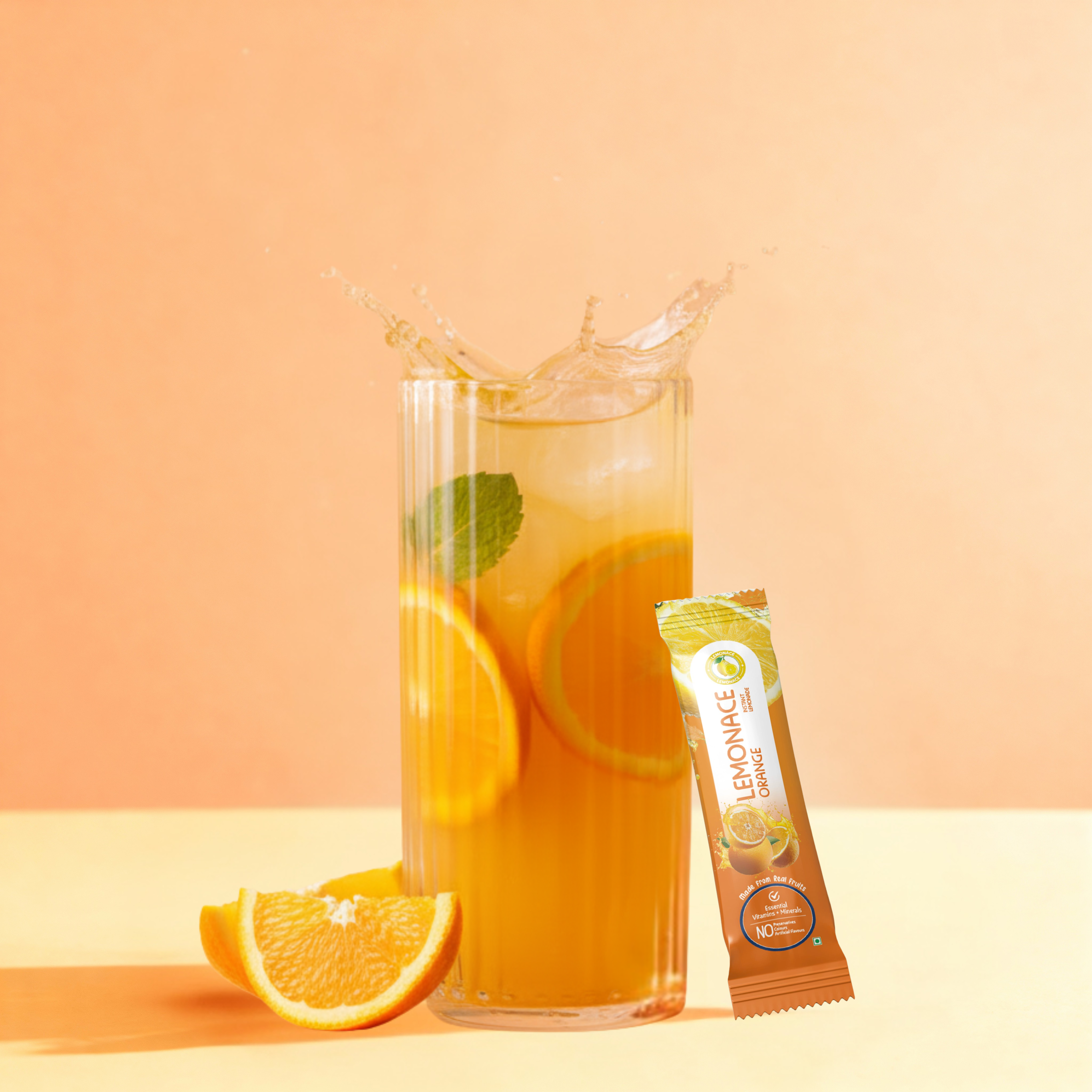 Lemonace Instant Premix Sachet- Orange Lemonade