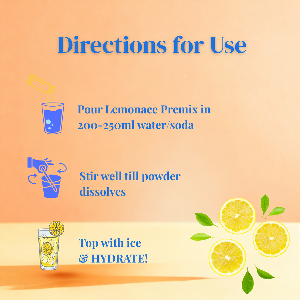 Lemonace Instant Premix Sachet- Orange Lemonade